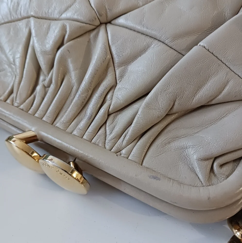 Vintage Marc Jacobs quilted ivory genuine leather shoulder bag - Picture 11 of 16